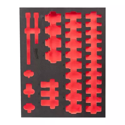 Pusta wkładka piankowa 417x536mm do nasadek 1/2" długich - do wózków narzędziowych | 4932493393