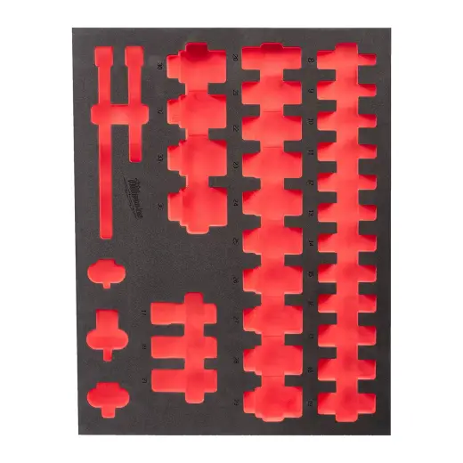 Pusta wkładka piankowa 417x536mm do nasadek 1/2" długich - do wózków narzędziowych | 4932493393