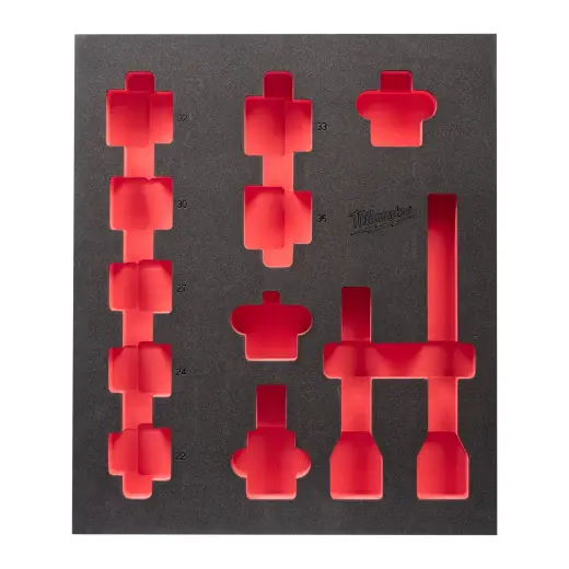 Pusta wkładka piankowa 417x536mm do nasadek 3/4" krótkich - do wózków narzędziowych | 4932493395