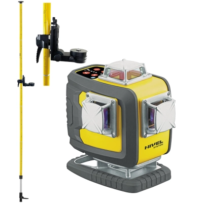Laser płaszczyznowy, krzyżowy CL4D-R - zestaw