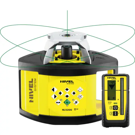 Niwelator laserowy z wiązką zieloną NL520G DIGITAL - zestaw