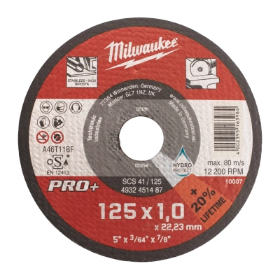 Tarcza do metalu płaska 125X1 PRO+ | 4932451487