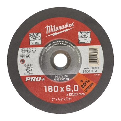 Tarcza do szlifowania metalu 180X6 PRO+ - 1szt | 4932451503