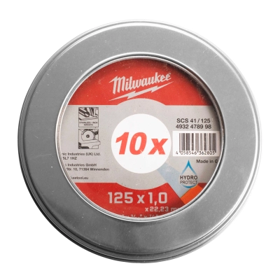 Tarcza do metalu płaska 125X1 PRO+ 10 szt. w metalowym opakowaniu | 4932478998