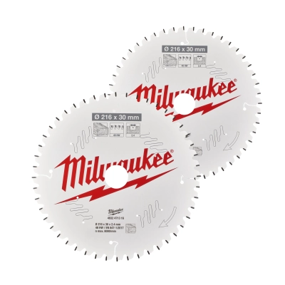 Zestaw tarcz 216 x 30 mm Twin pack 48 i 60 zębów 2 szt. | 4932479575