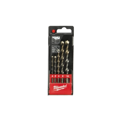 Wiertła do betonu /4, 5, 6, 8, 10 mm / zestaw 5 szt. | 4932480157