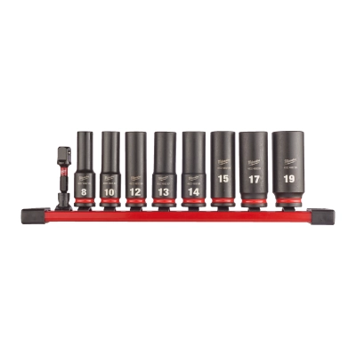 Zestaw nasadek udarowych długich Shockwave 3/8" Hex 9 szt. | 4932480455