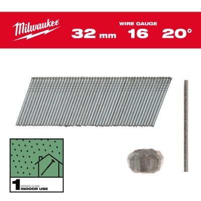 Sztyfty galwanizowane 16G/32mm /20&#176; - 2 tys. szt. - M18 CN16GA | 4932492582