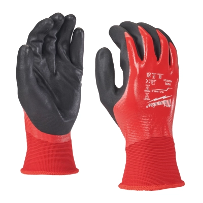 Rękawice w pełni powlekane nitrylem, odporne na przecięcia, poziom A - 10/XL - 1 para | 4932493221