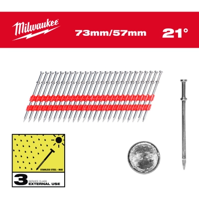 Gwoździe z podwójnym łbem M18 FDN 57 mm – 2000 szt.
