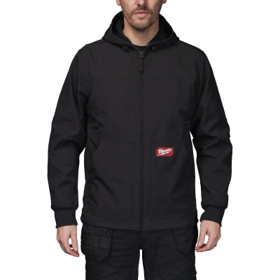 Kurtka softshell z kapturem czarna rozmiar M