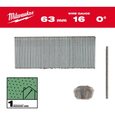 Sztyfty 16G/63mm/0&#176; 2,5 tys.szt. - M18 FN16GS | 4932498317
