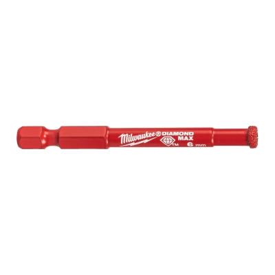 Wiertło diamentowe 1/4” do wiercenia na mokro / sucho 6 mm