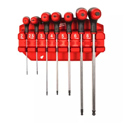 Zestaw kluczy HEX 7szt z uchwytem Comfort Grip