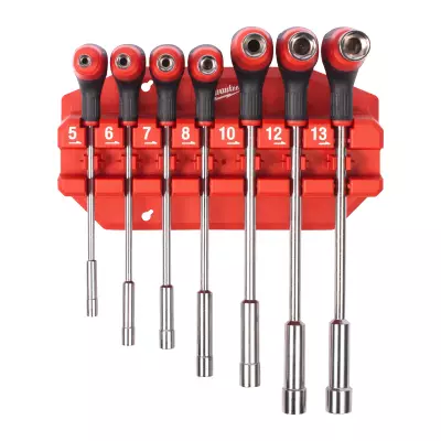 Zestaw kluczy nasadowych 7szt z uchwytem Comfort Grip