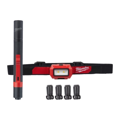 Zestaw latarek na baterie alkaliczne - 2 szt. HL2IPL- LED ALKALINE