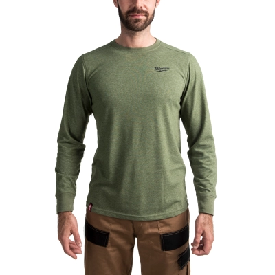 HTLSGN - S T-shirt z długim rękawem - zielony | 4932492998
