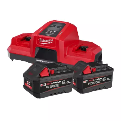 Zestaw 2 akumulatorów M18 6.0 Ah z podwójną ładowarką | 4933498549 M18 FORGENRG-602DBSC Milwaukee