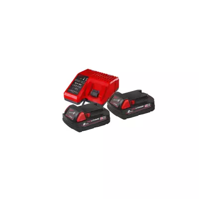 Zestaw 2 akumulatorów M18 2.0 Ah z ładowarką | 4933459213 M18 NRG-202 Milwaukee