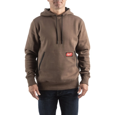WH MW BR L Bluza z kapturem - brązowa | 4932493133
