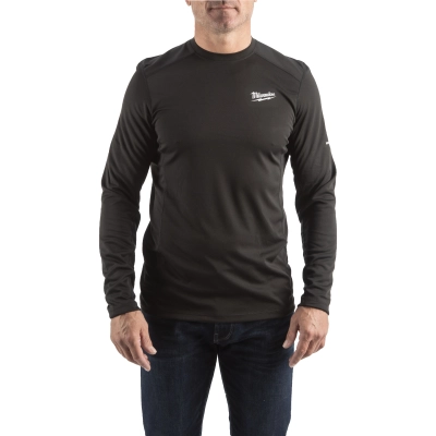 WWLSBL - XL Lekka koszulka robocza z długim rękawem - czarna | 4932493081