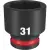 Nasadka udarowa krótka 1/2" 31mm | 4932500298