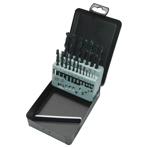 Zestaw wierteł HSS - R / 1 - 10 mm / co 0,5 mm kaseta met. 19 szt. | 4932352468