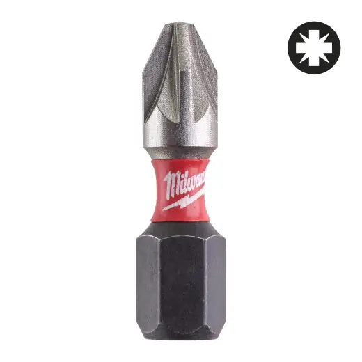 Bity udarowe Shockwave CD PZ2 25mm-25szt.