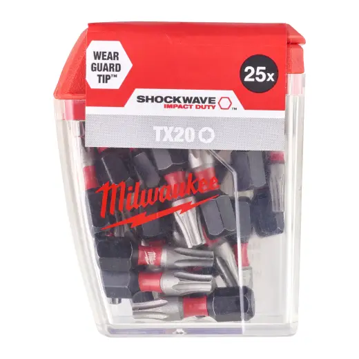 Bity udarowe Shockwave TX20 x 25mm – paczka 25szt.
