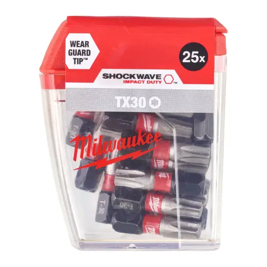 Bity udarowe Shockwave TX30 x 25mm – paczka 25szt.