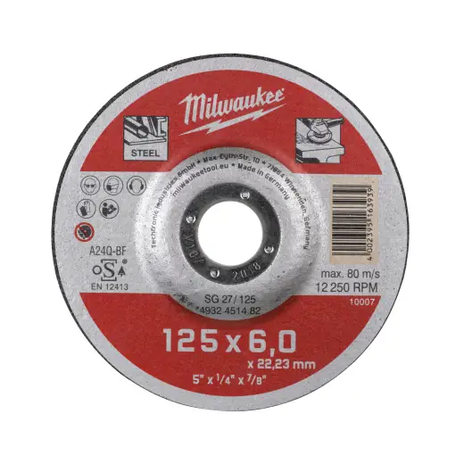 Tarcza do szlifowania metalu Contractor 125X6 mm | 4932451482