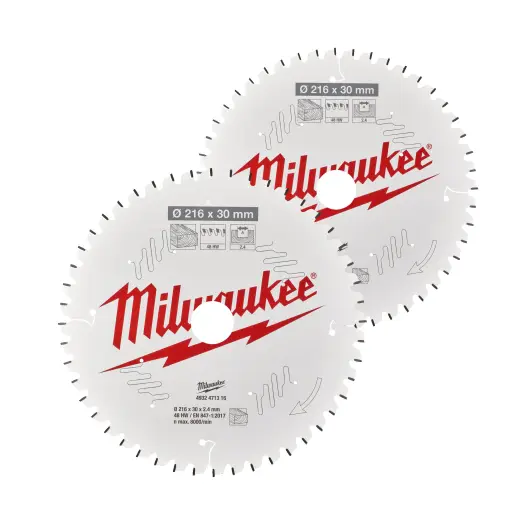 Zestaw tarcz 216 x 30 mm Twin pack 48 i 60 zębów 2 szt. | 4932479575