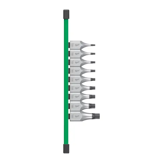 Zestaw nasadek trzpieniowych Torx 1/2" 9 szt.