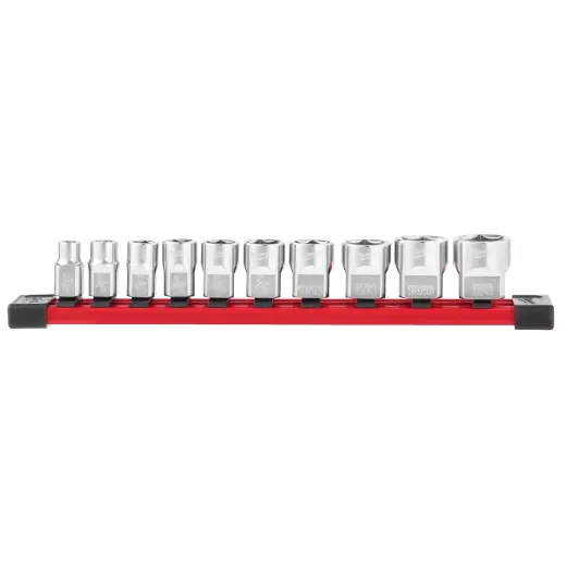 Zestaw nasadek calowych 3/8˝ 10 szt. na szynie (10 - 19mm) | 4932492508