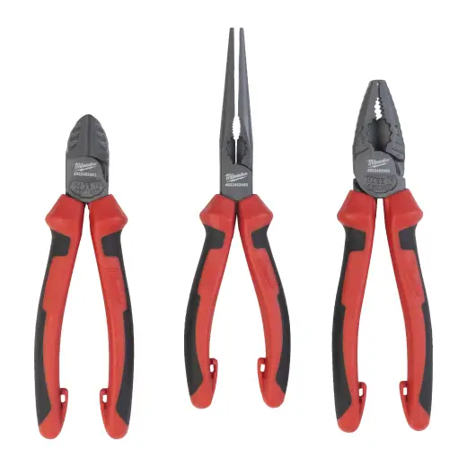 Zestaw szczypiec 3szt. (uniwersalne 180mm, boczne 160mm, długie 205mm) | 4932492773