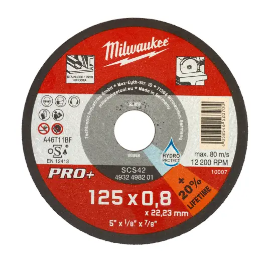 Cienka tarcza do metalu wypukła Pro+ 125x0,8mm | 4932498201