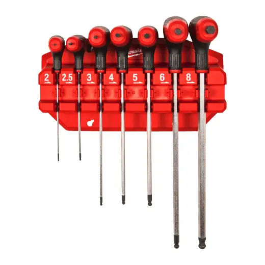 Zestaw kluczy HEX 7szt z uchwytem Comfort Grip