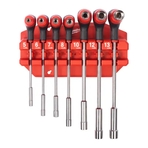 Zestaw kluczy nasadowych 7szt z uchwytem Comfort Grip