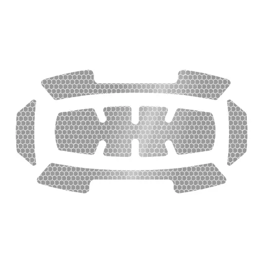 Naklejka odblaskowa srebrna BOLT 1 zestaw | 4932499121