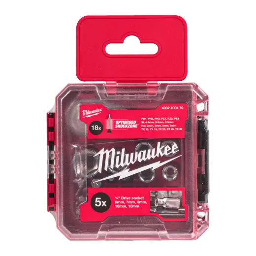 Zestaw nasadek z grzechotką 1/4