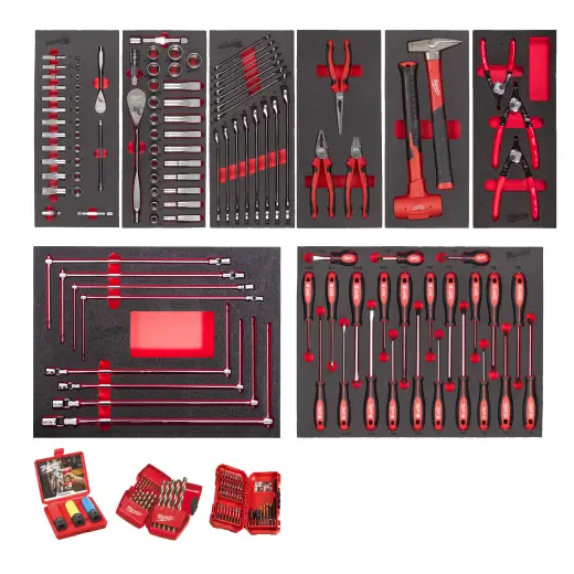 Zestaw pianek do wózków narzędziowych, automotive - 172szt