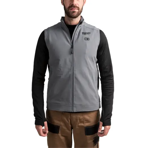 M12HVGREY1 - 0(XL) Podgrzewana kamizelka TOUGHSHELLTM - szara | 4932480103