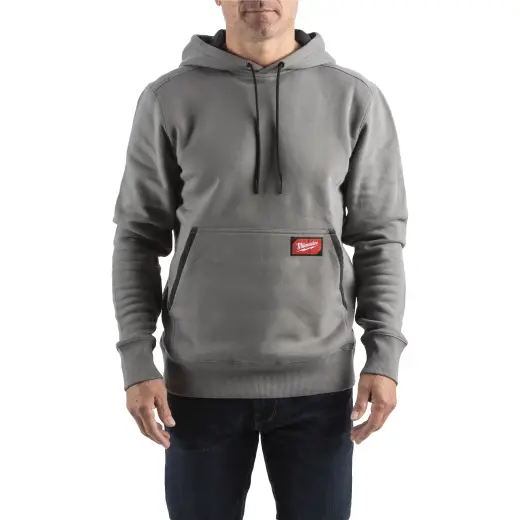 WH MW GR L Bluza z kapturem - szara | 4932493123