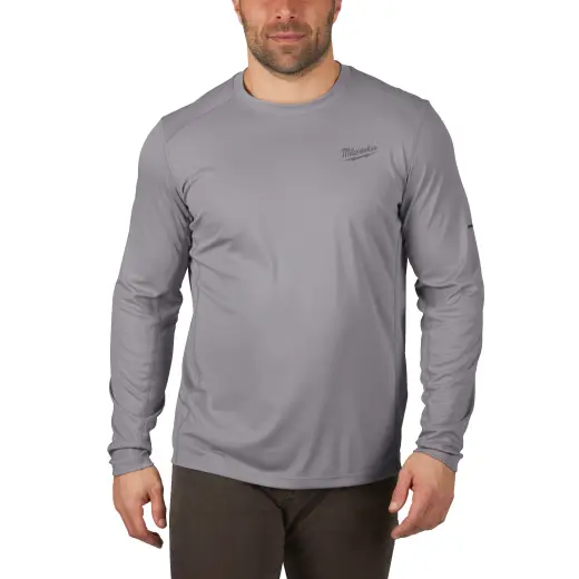 WWLSG - XL Lekka koszulka robocza z długim rękawem - szara | 4933478191