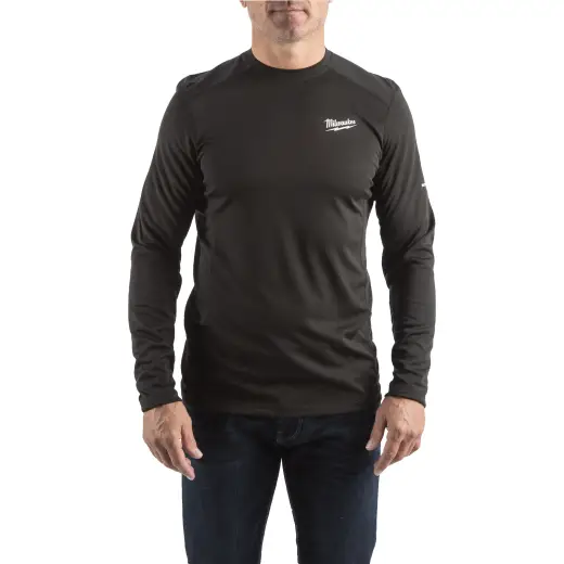 WWLSBL - XL Lekka koszulka robocza z długim rękawem - czarna | 4932493081