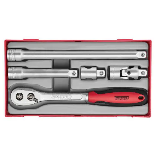 Zestaw pokrętła zapadkowego z chwytem kwadratowym ?" Teng Tools TT1205