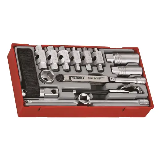 16-elementowy zestaw narzędzi do serwisu olejowego Teng Tools TTOS16