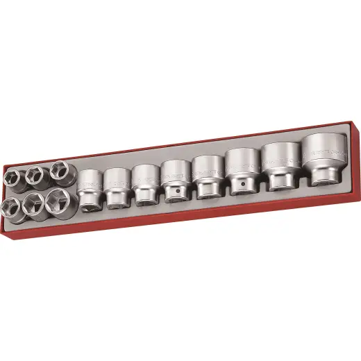 14-elementowy zestaw nasadek z chwytem kwadratowym 3/4". Teng Tools TTX3414