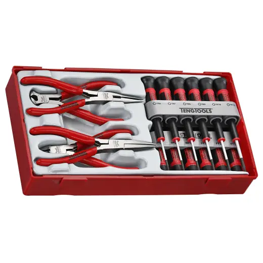 16-elementowy zestaw wkrętaków precyzyjnych i szczypiec Teng Tools TTMI16
