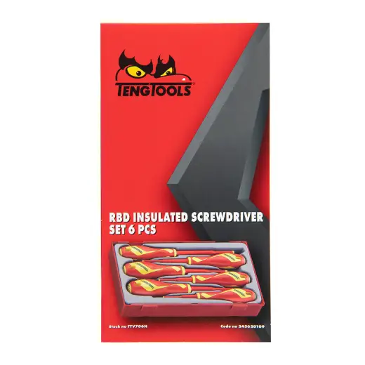 6-elementowy zestaw wkrętaków 1000V Teng Tools TTV706N